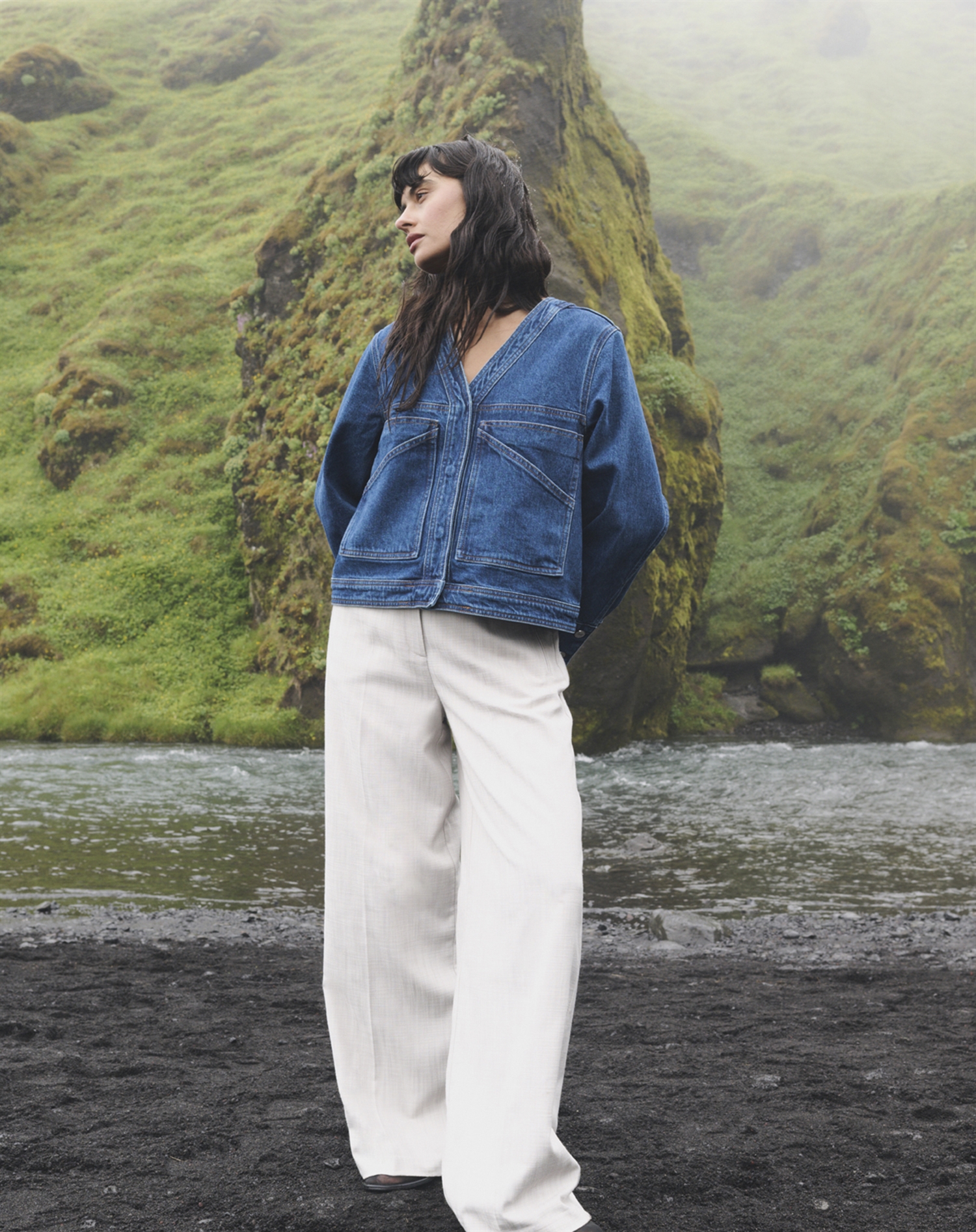 Leveté Room - LR - Kosa 7 Denim Jakke - Vintage Blue